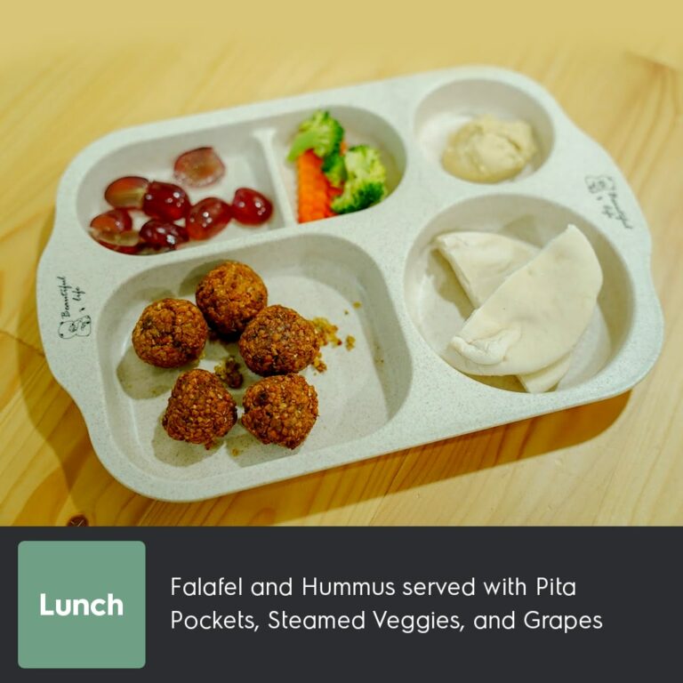 Falafel and Hummus served with Pita-min